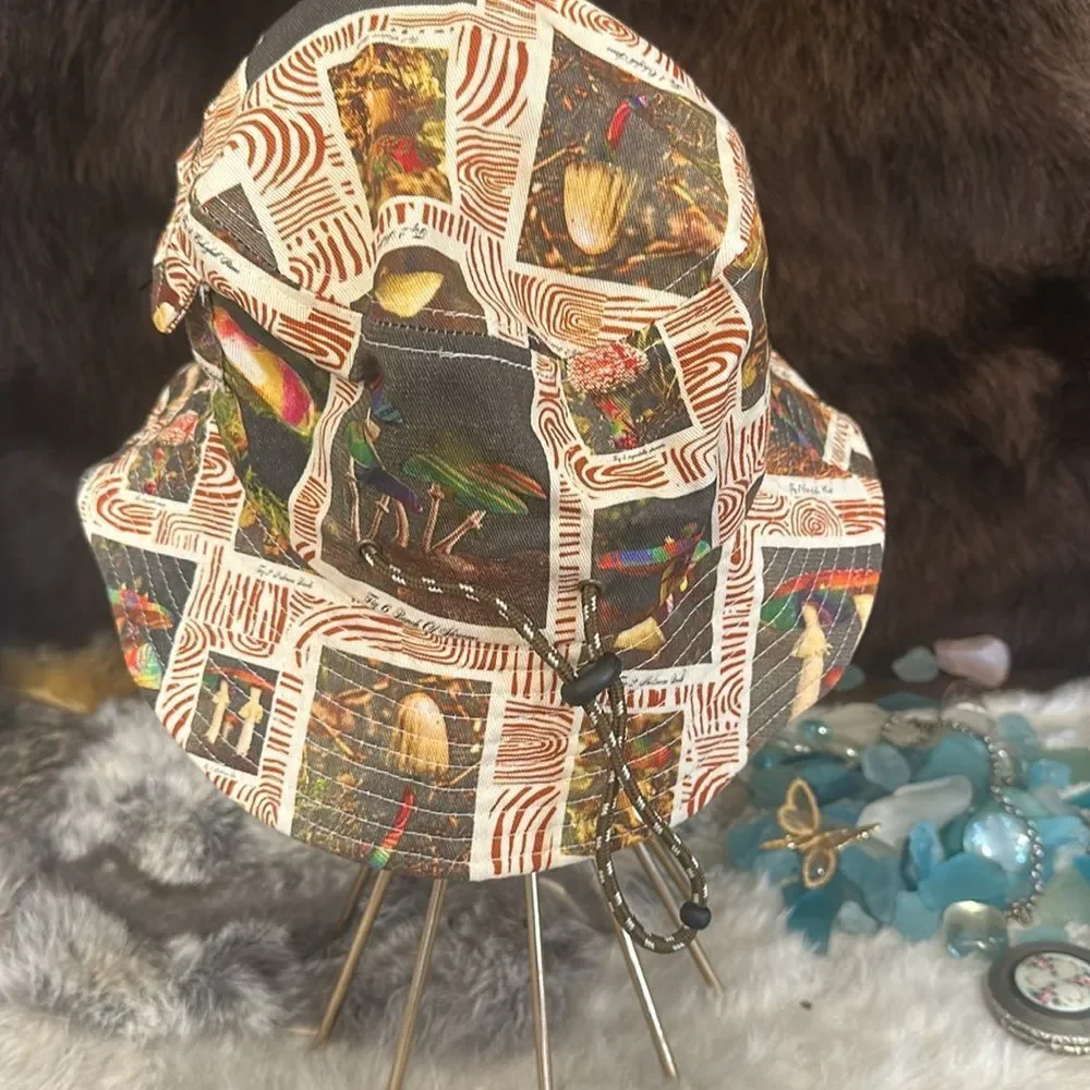 Colorful Patterned Bucket Hat OS (5235) - Picture 4 of 6